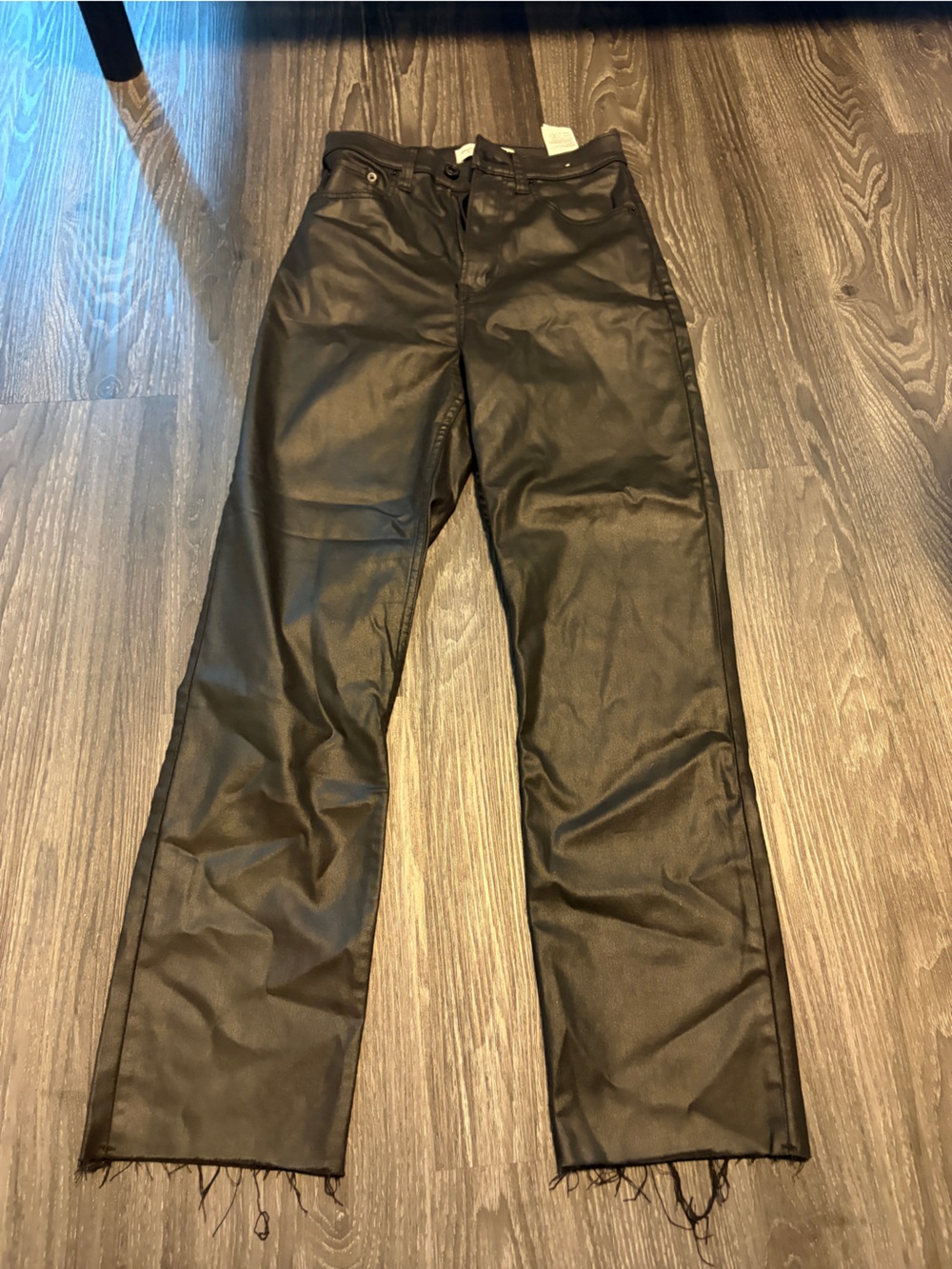 Abercrombie and fitch waxed Black Pants curve love